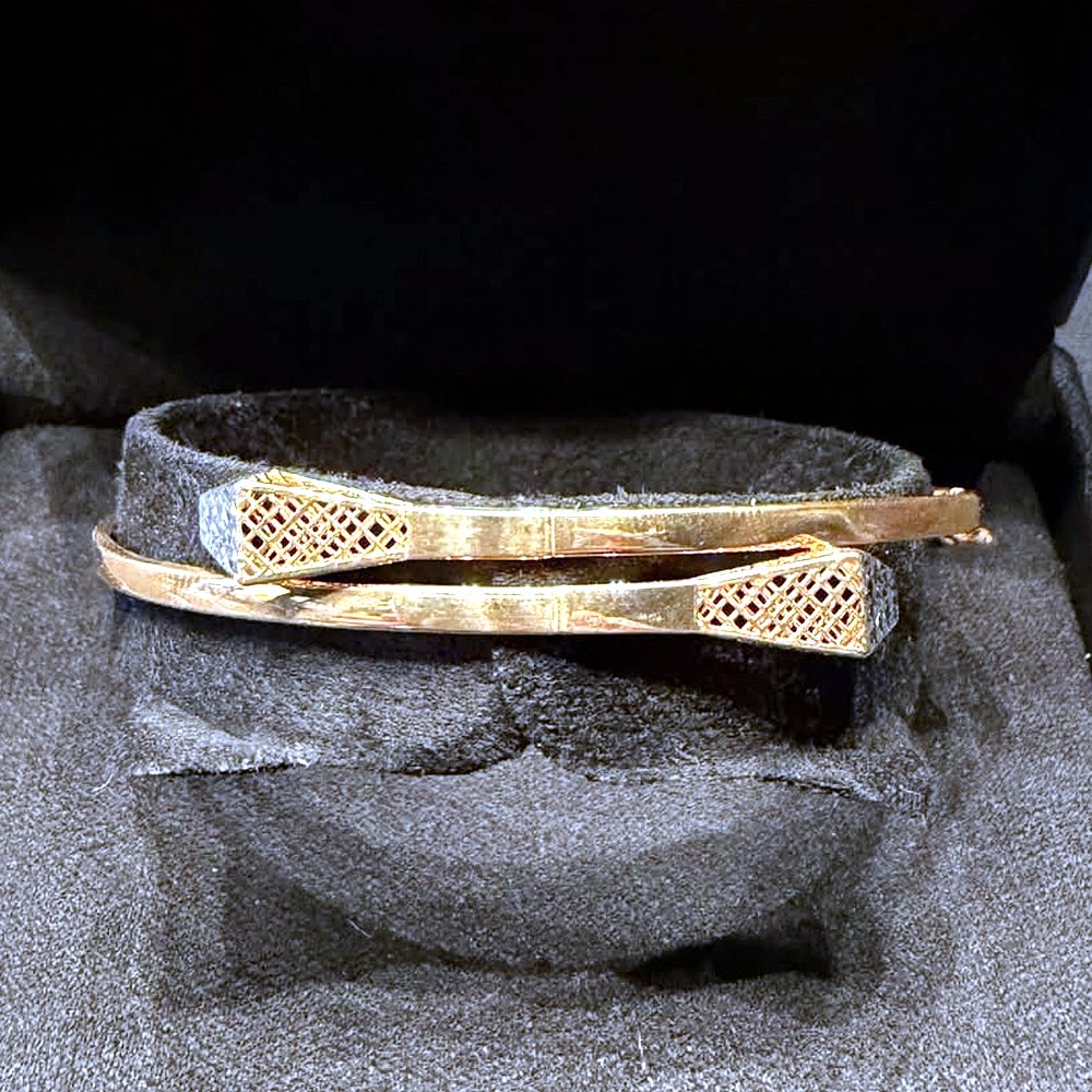 Lattice wrap bangle